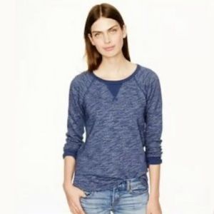 J Crew Vintage Terry Sweatshirt Size M Blue #H21